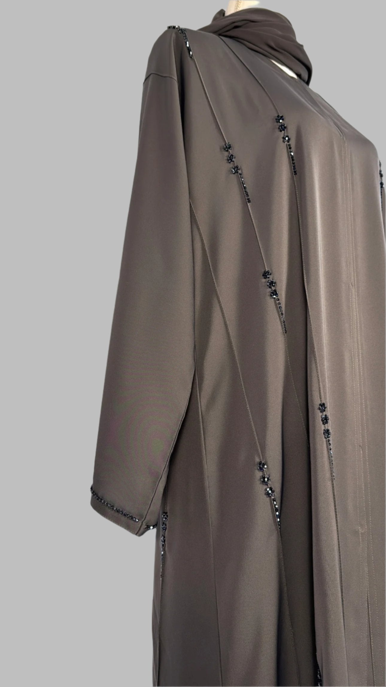 CHIQ GREY - Abaya & Hijab set