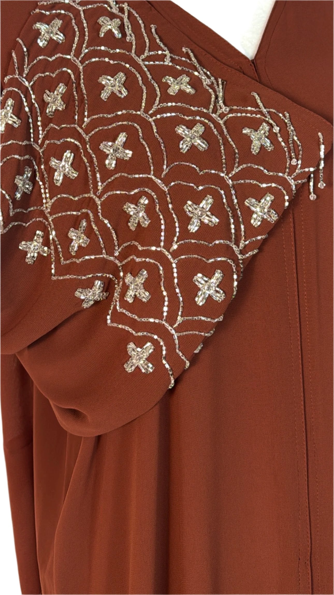DEEP ORANGE - Abaya & Hijab set