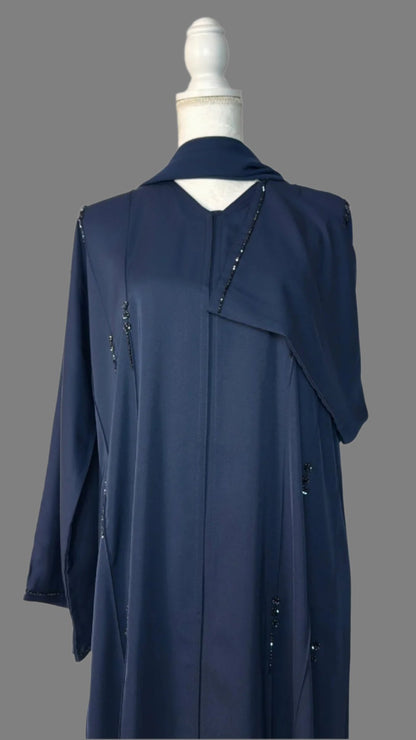 SPARKLY BLUE - Abaya & Hijab set